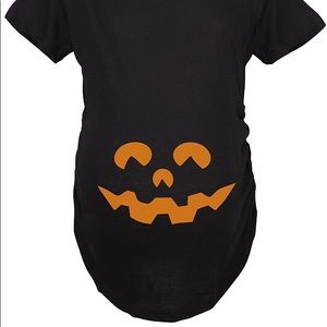Maternity Halloween ruched shirt